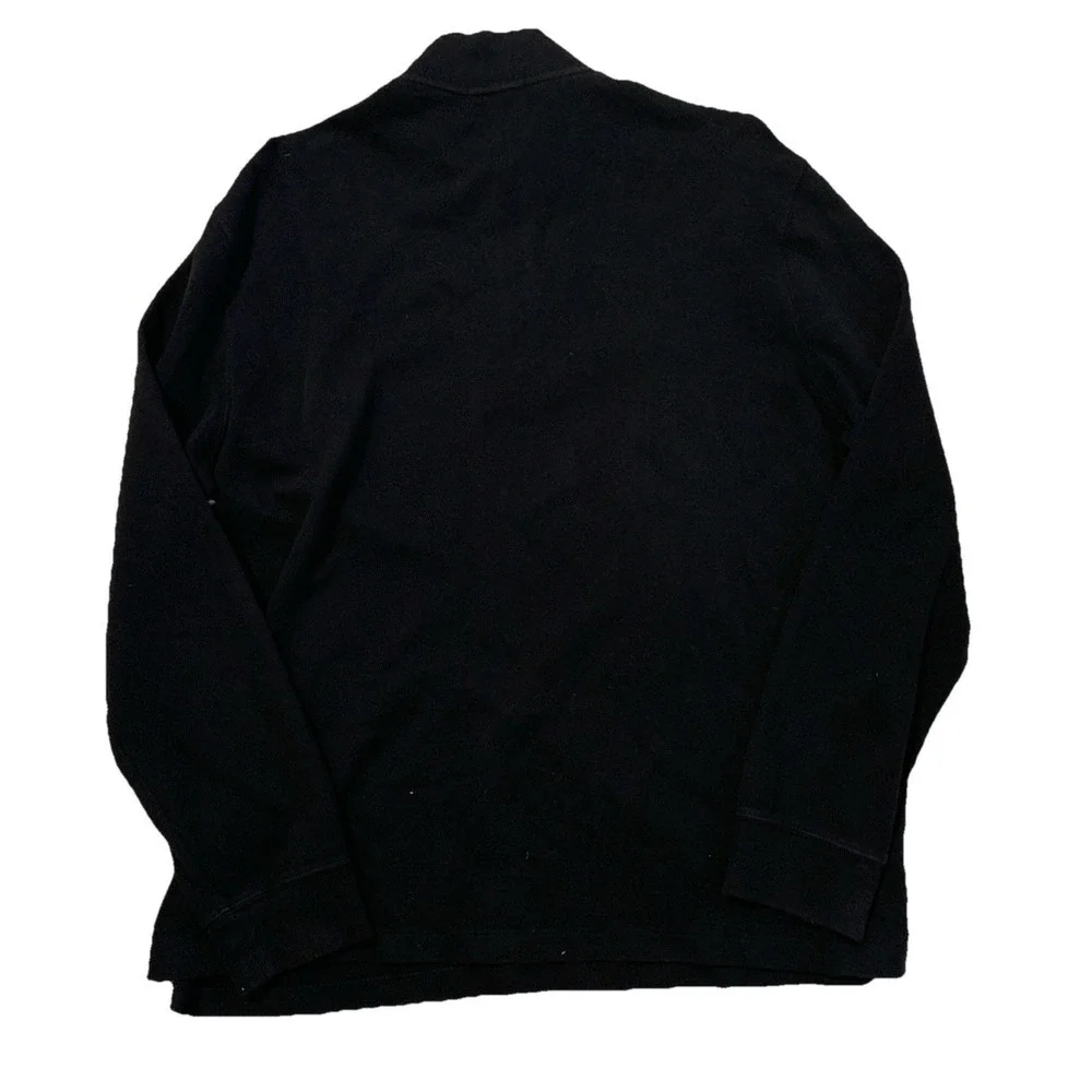 polo ralph lauren mens polo shirt Long sleeve Size XL Black 100 Cotton